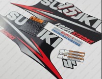 Suzuki DF15 15hp Four Stroke - 2010 - 2013 Outboard Decal Kit Suzuki DF15 15hp Four Stroke - 2010 - 2013 Outboard Decal Kit